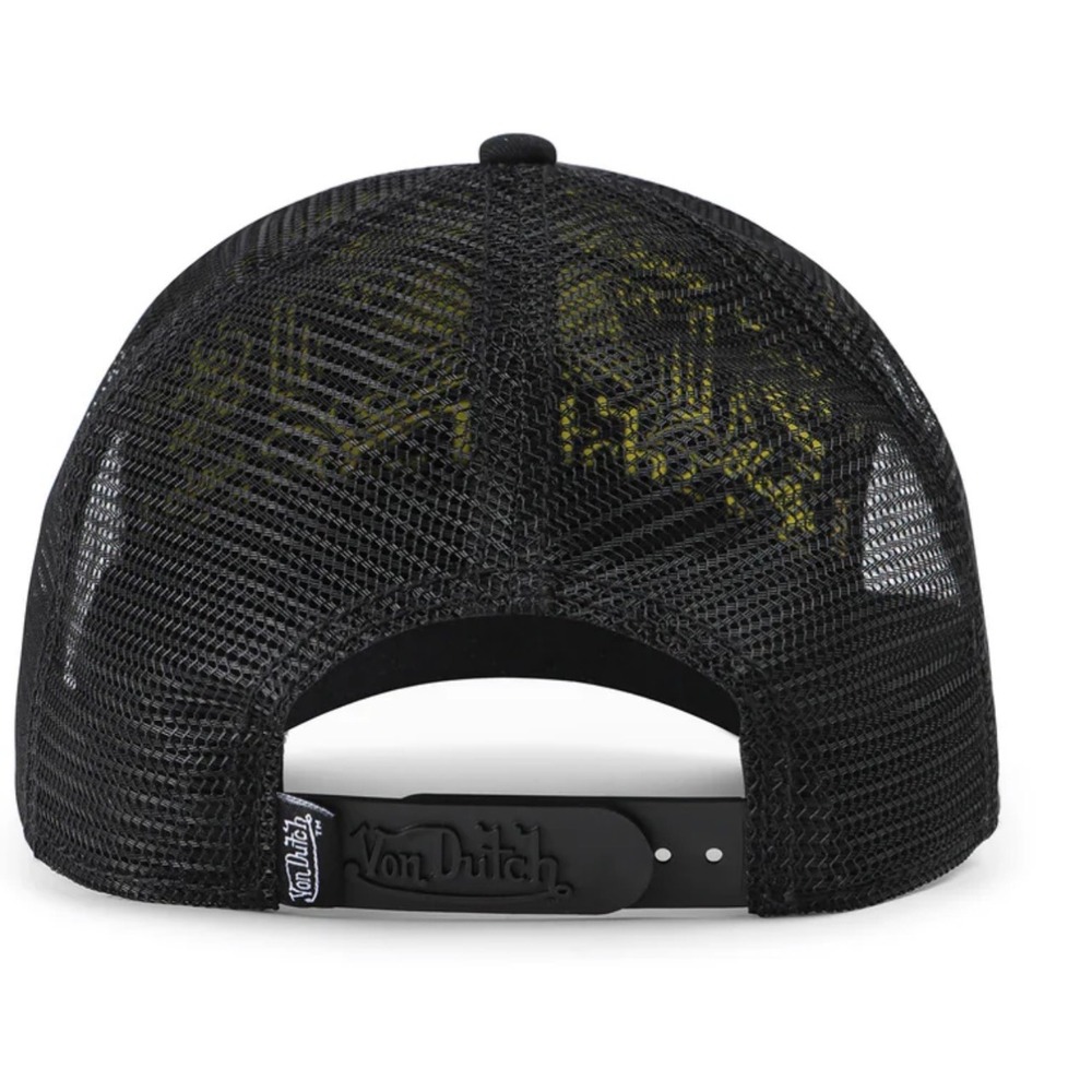 NEW Von Dutch Hat Black Yellow Patch Trucker Mesh SnapBack Cap Retro‎ unisex Y2K - Picture 3 of 9